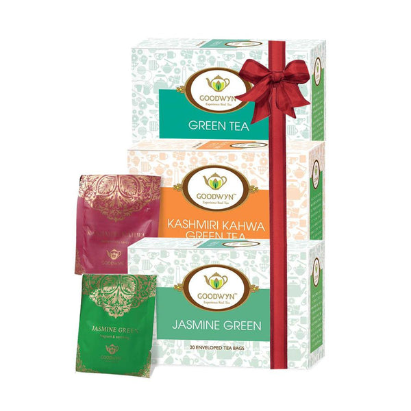 Green Combo (Green Tea Jasmine Green Tea Kashmiri Kahwa Green Tea