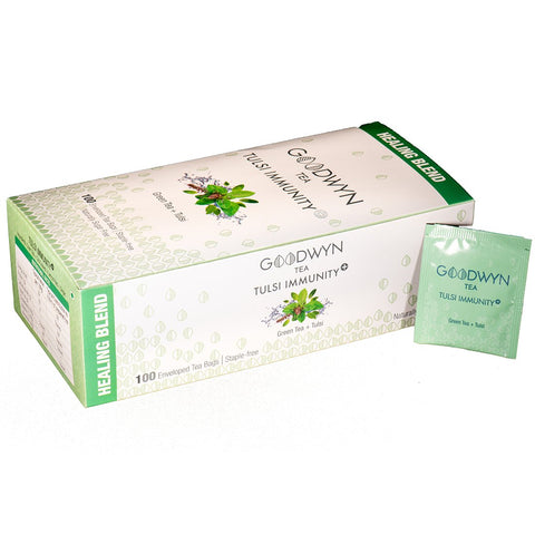 Herbal Tulsi Green Tea, De-stressing and Soothing Green Tea Blend