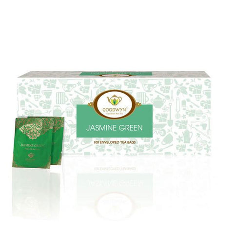 JASMINE GREEN TEA BAGS, GREEN TEA WITH JASMINE BLOSSOMS